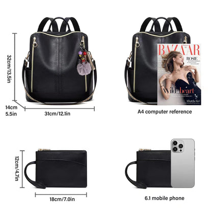 Hypersku Mochila Convertible 2 en 1 Cuero Lujo