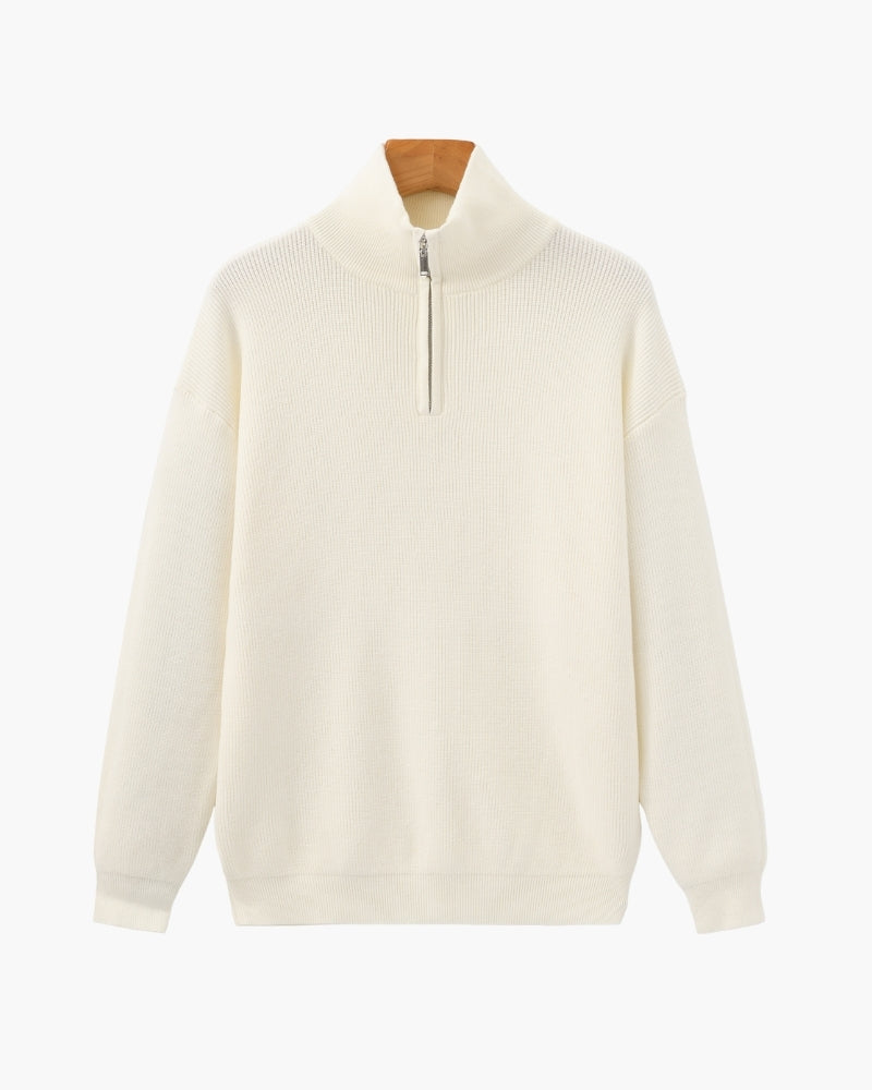 Old Money Jersey De Punto Con Cremallera Media Hombre