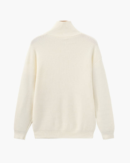 Old Money Jersey De Punto Con Cremallera Media Hombre