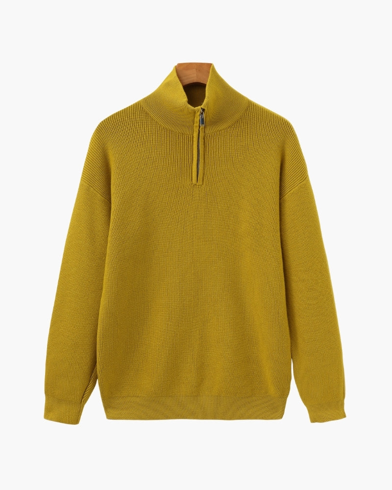 Old Money Jersey De Punto Con Cremallera Media Hombre