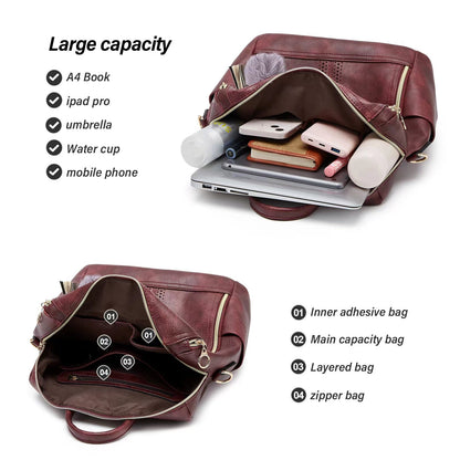 Hypersku Mochila Convertible 2 en 1 Cuero Lujo