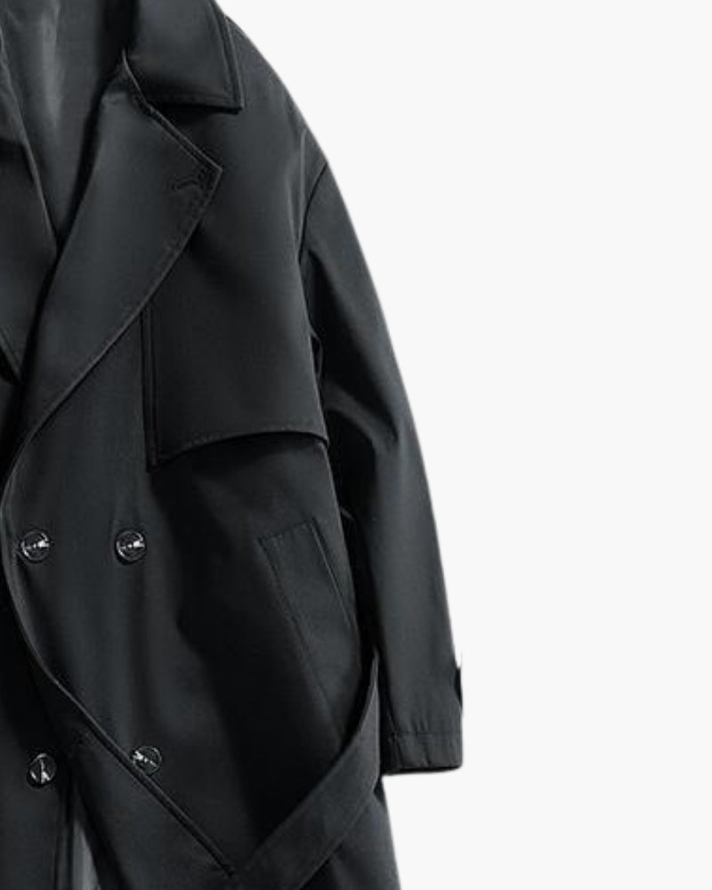 Old Money Abrigo Trench Doble Botonadura Hombre