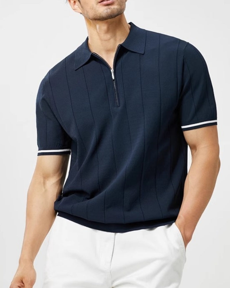 Old Money Polo de Contraste Premium