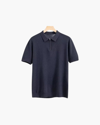 Old Money Marbella Polo Cremallera Malla Premium