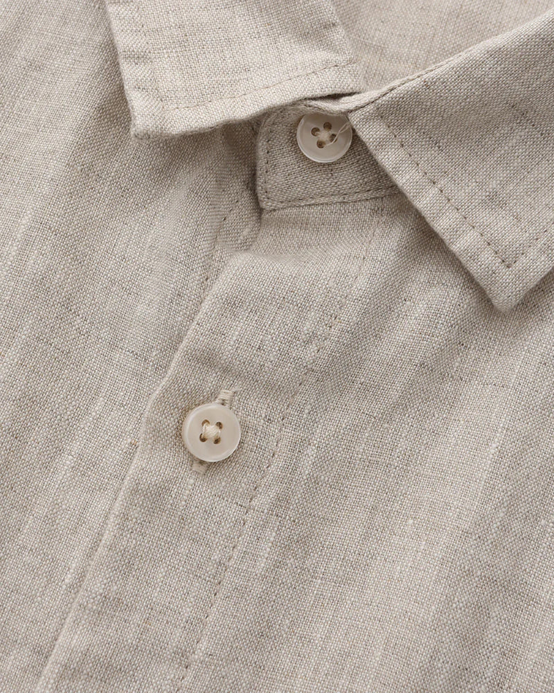 Old Money Cape Town Camisa de Lino Manga Corta Hombre