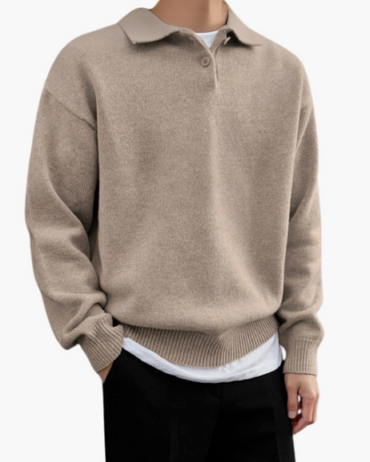 Old Money Jersey De Lana Cremallera Media Hombre