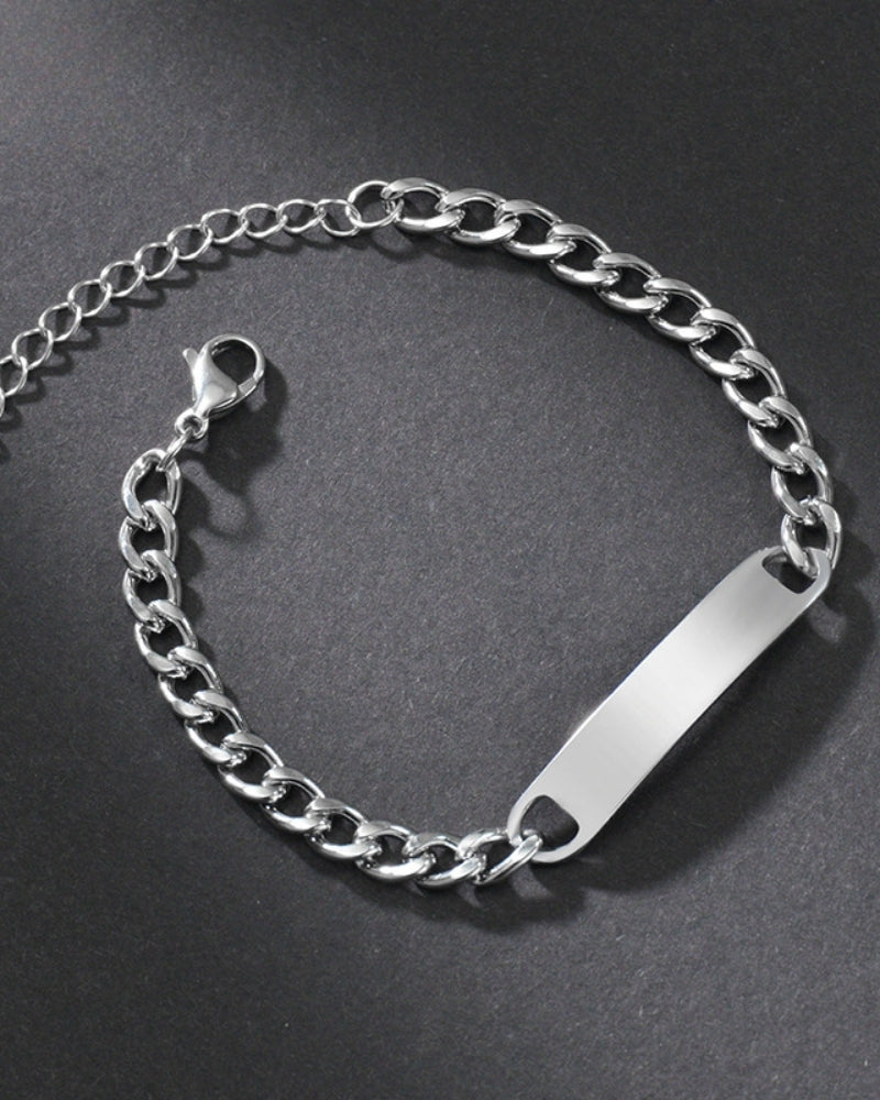 Old Money Signature Chain Bracelet Acero Inoxidable