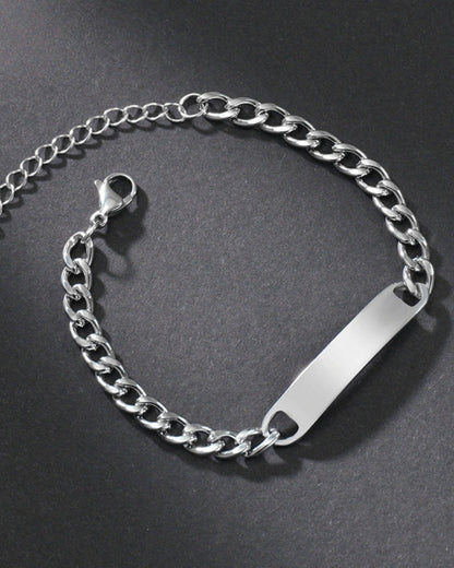 Old Money Signature Chain Bracelet Acero Inoxidable