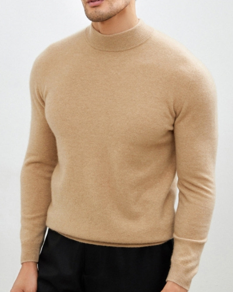 Old Money Suéter De Cuello Alto De Cashmere Y Lana Hombre