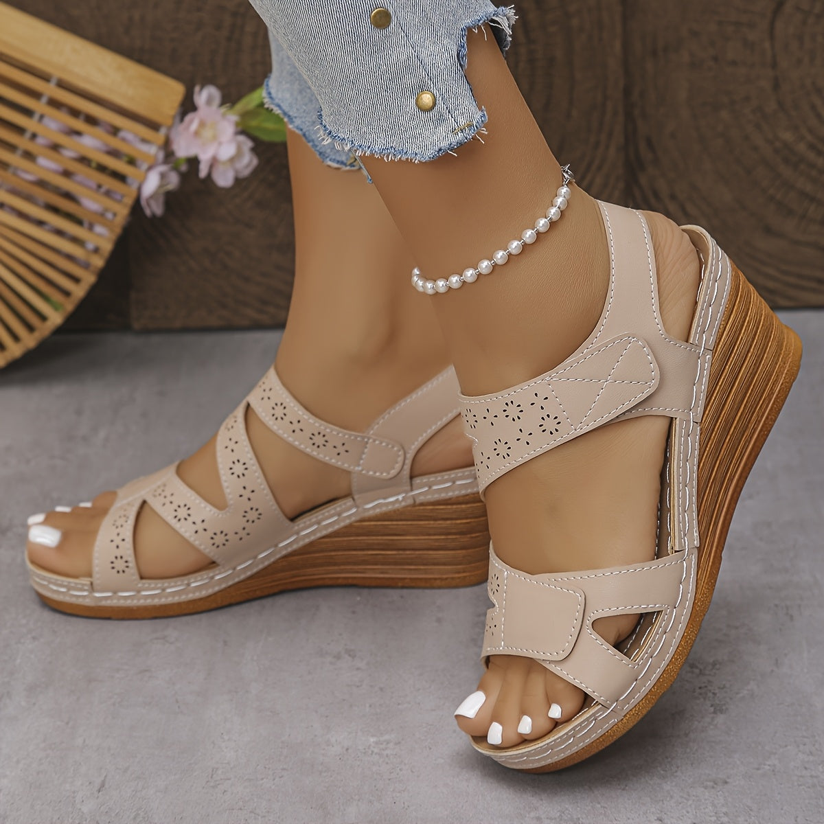 Delacroix Paris Sandalias Ortopédicas Confort Rosa