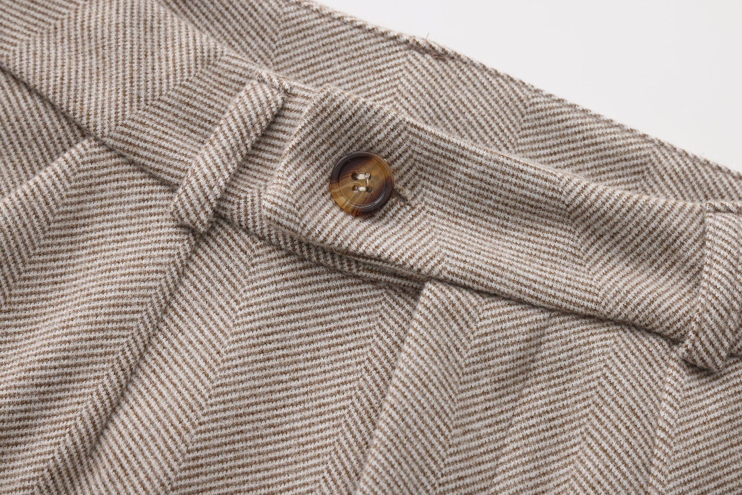 PARIJAN Pantalones Cortina de Espiga Cepillada