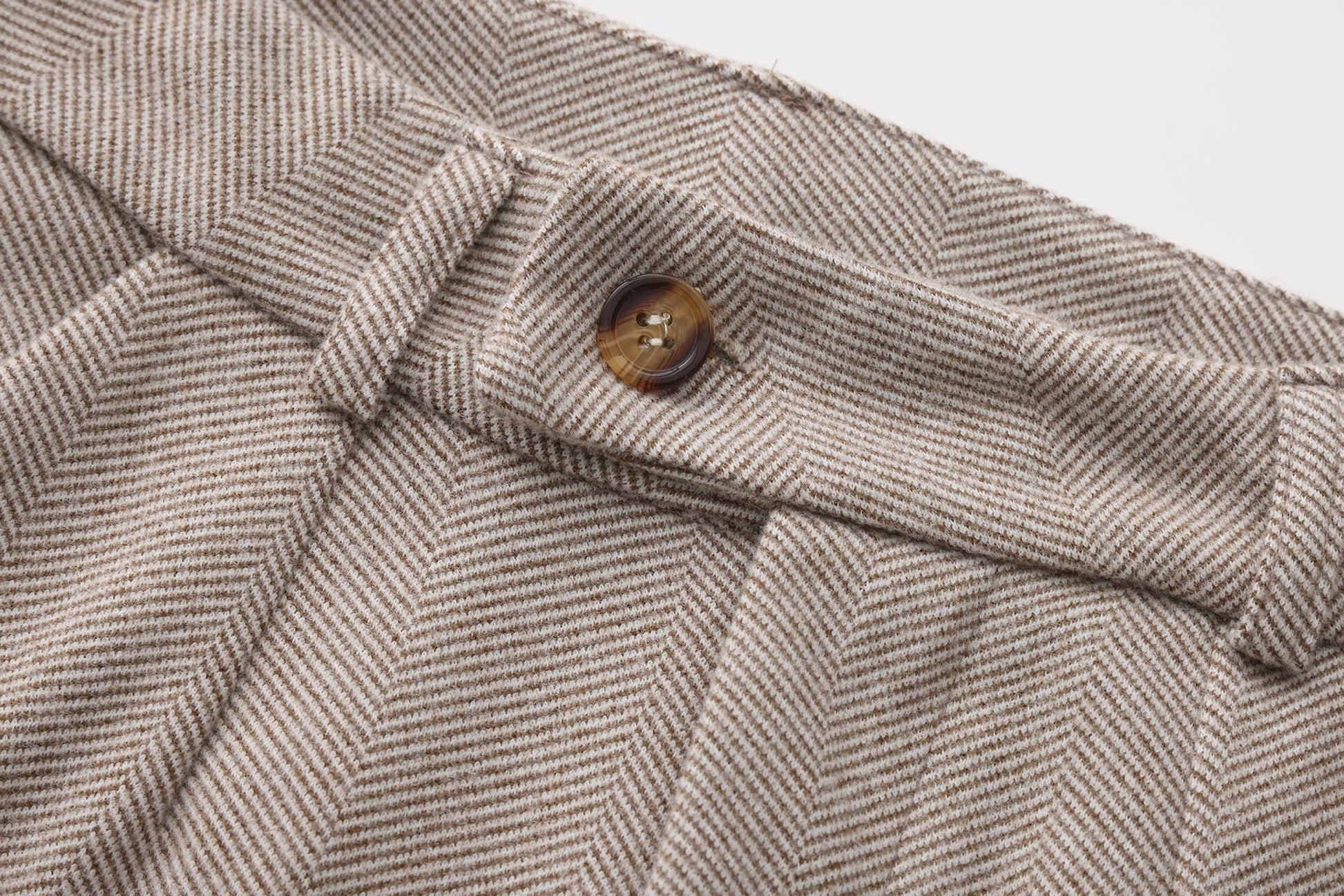 PARIJAN Pantalones Cortina de Espiga Cepillada