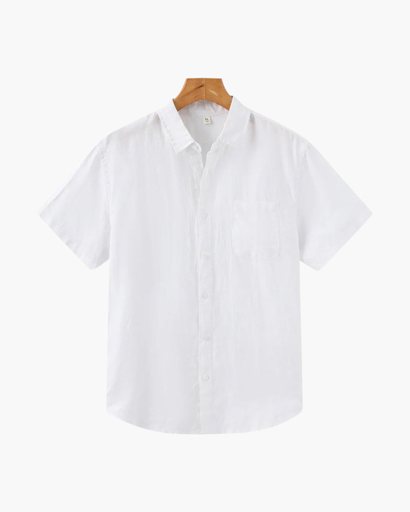 Old Money Cape Town Camisa de Lino Manga Corta Hombre