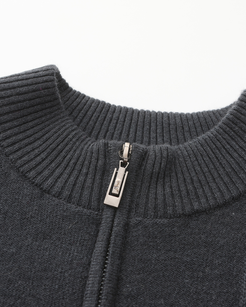 Old Money Cárdigan de Cashmere Cremallera