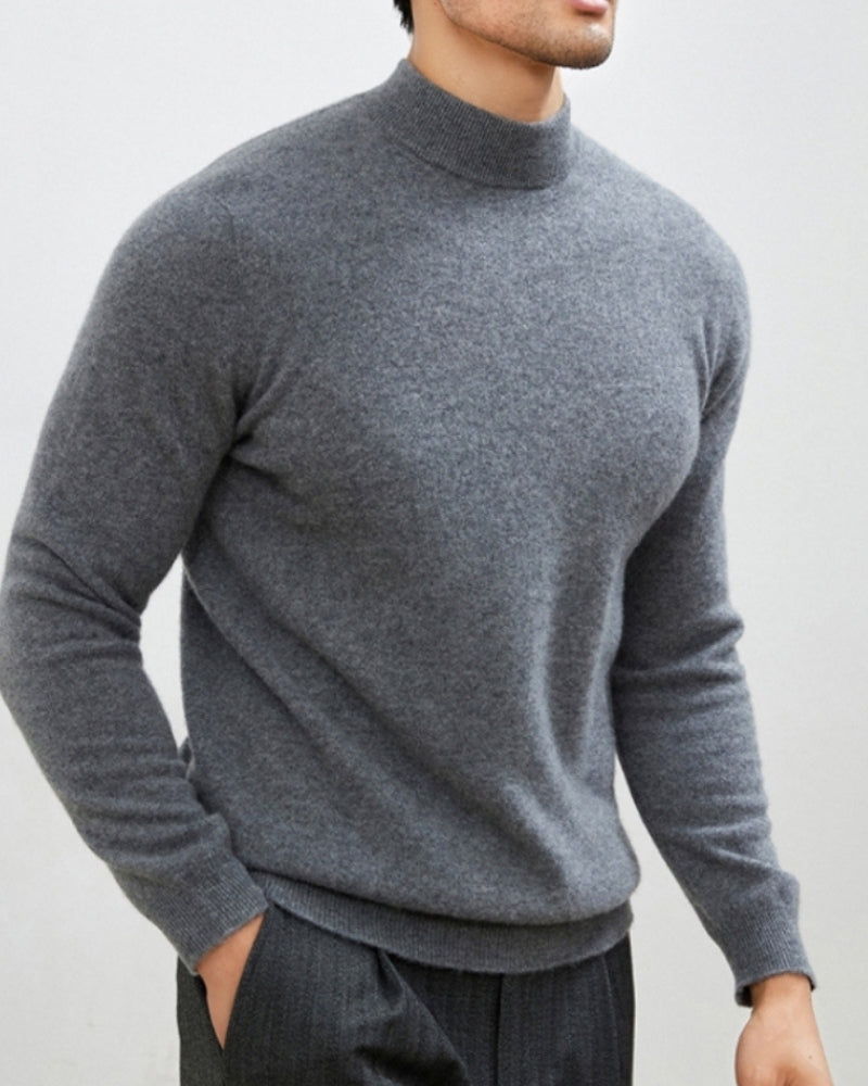 Old Money Suéter De Cuello Alto De Cashmere Y Lana Hombre
