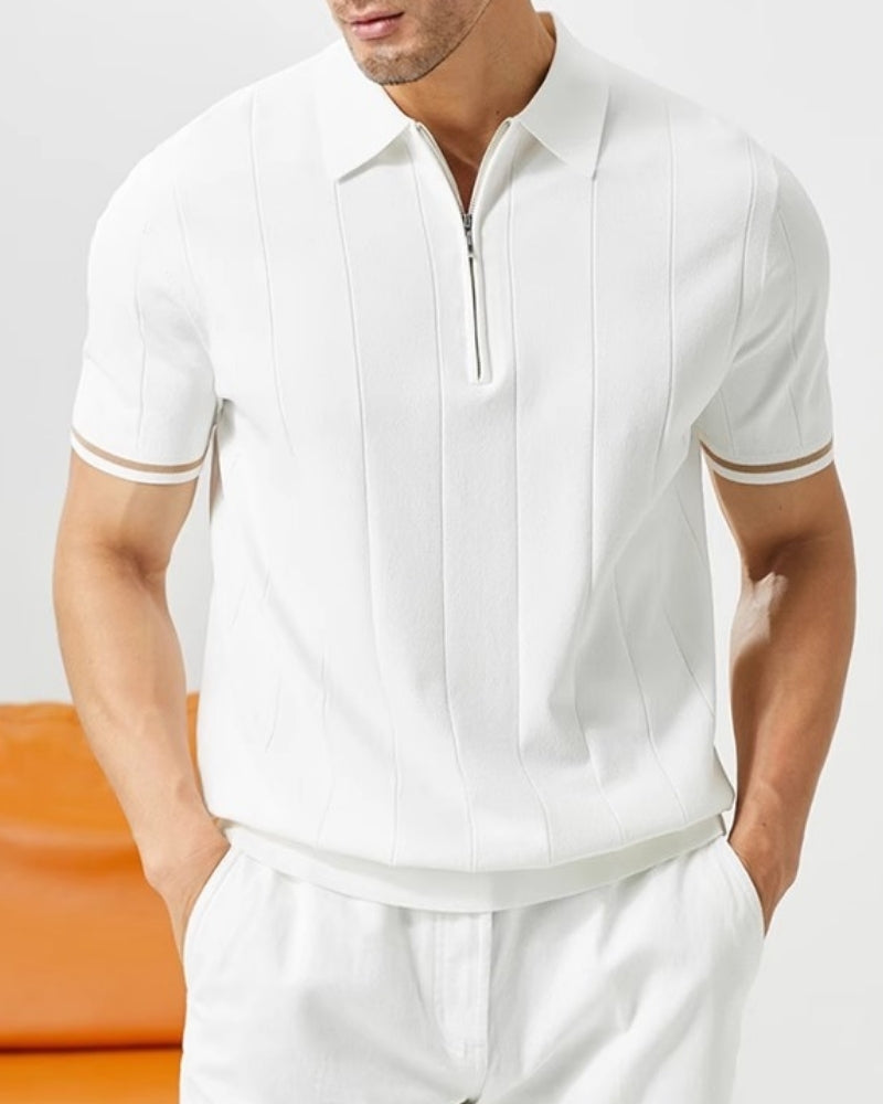 Old Money Polo de Contraste Premium