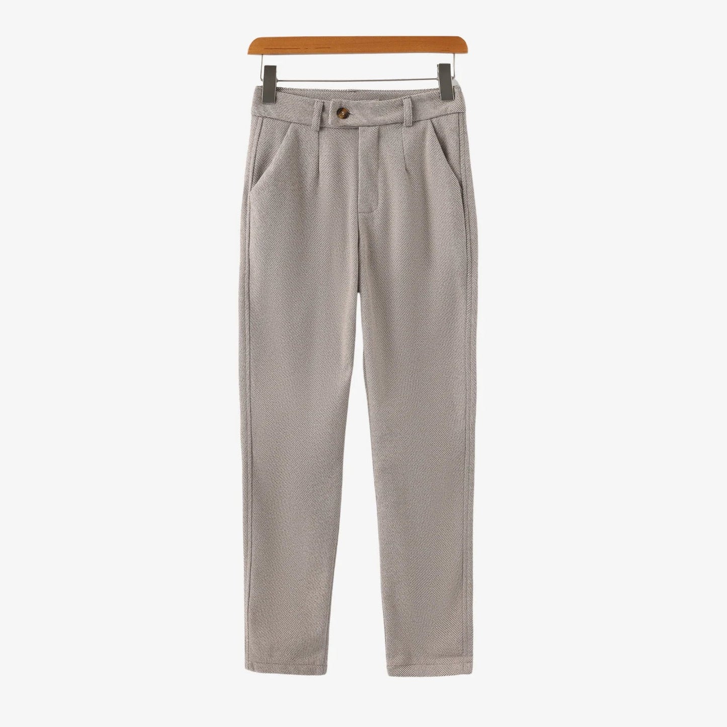 PARIJAN Pantalones Cortina de Espiga Cepillada
