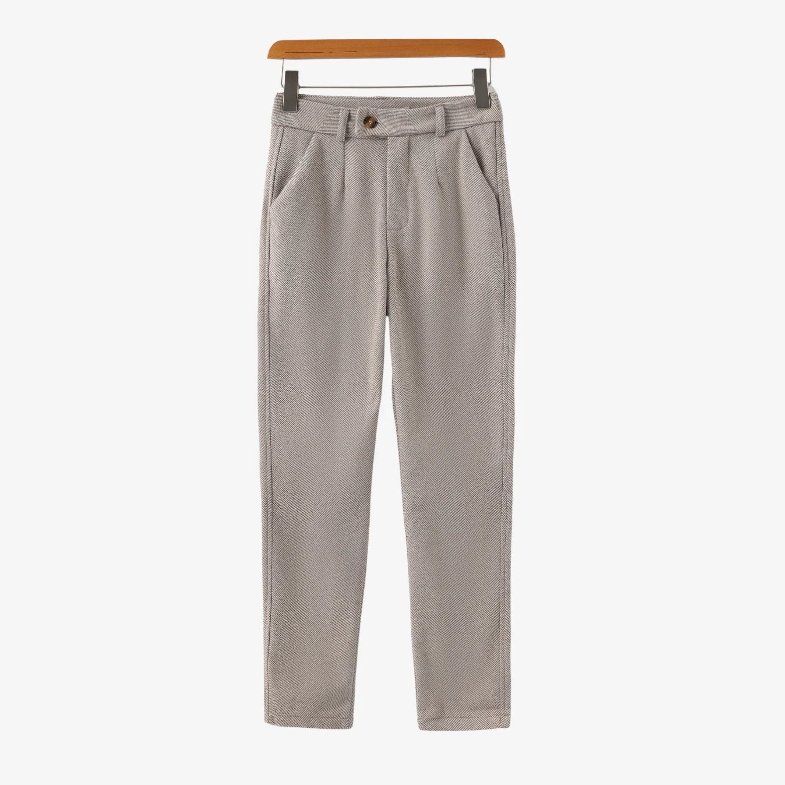 PARIJAN Pantalones Cortina de Espiga Cepillada
