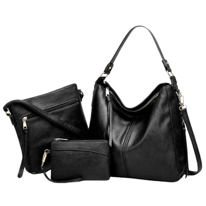 Libra Cases Lujo Cuero 3-Piezas Bolso Hobo Set