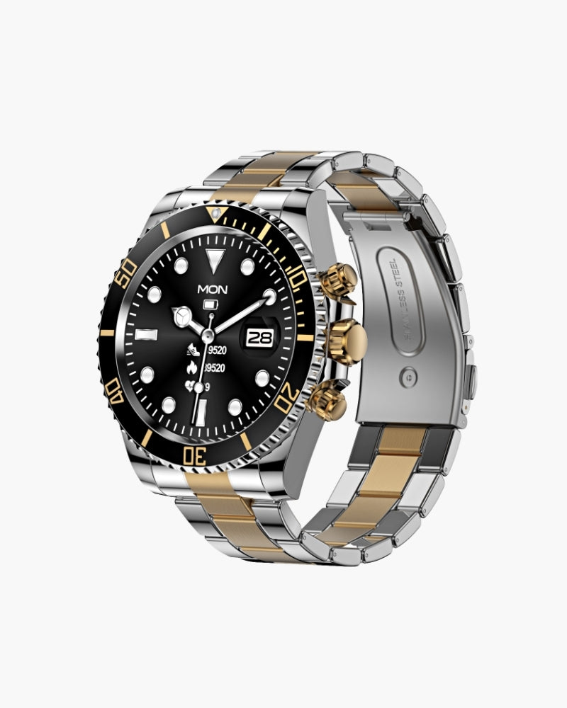 Old Money Reloj De Acero Inoxidable Buzo Pesado Hombre
