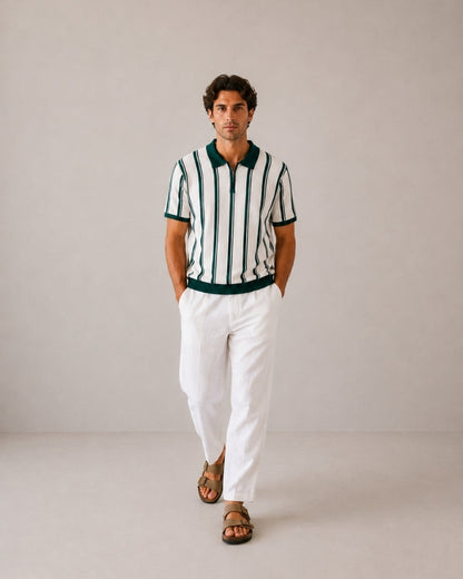 Old Money Modena Jersey De Punto Cremallera Media Hombre