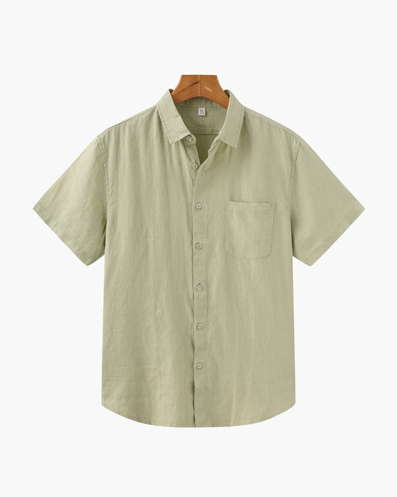 Old Money Cape Town Camisa de Lino Manga Corta Hombre