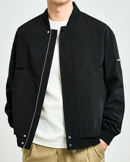 Old Money Chaqueta Bomber Minimalista Hombre