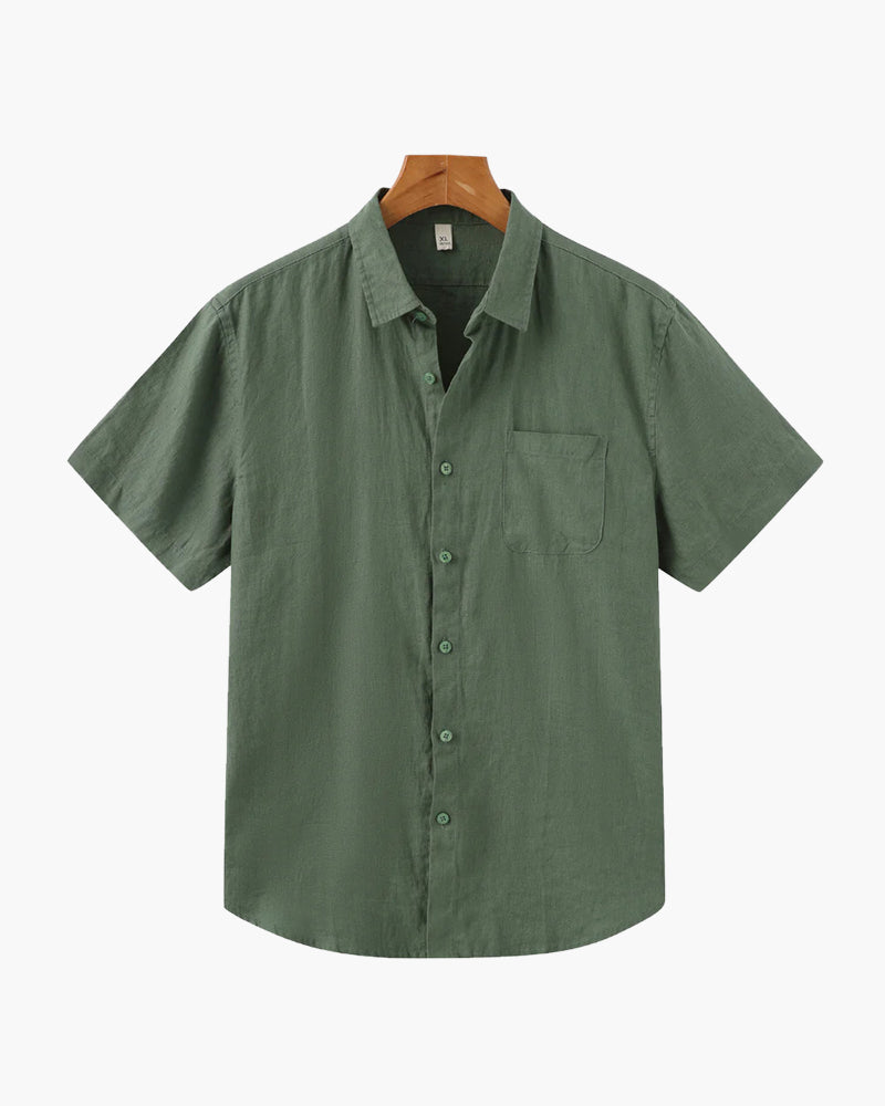 Old Money Cape Town Camisa de Lino Manga Corta Hombre