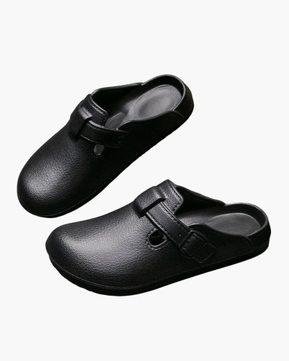 Old Money Clogs Clásicos Impermeables Con Hebilla Hombre