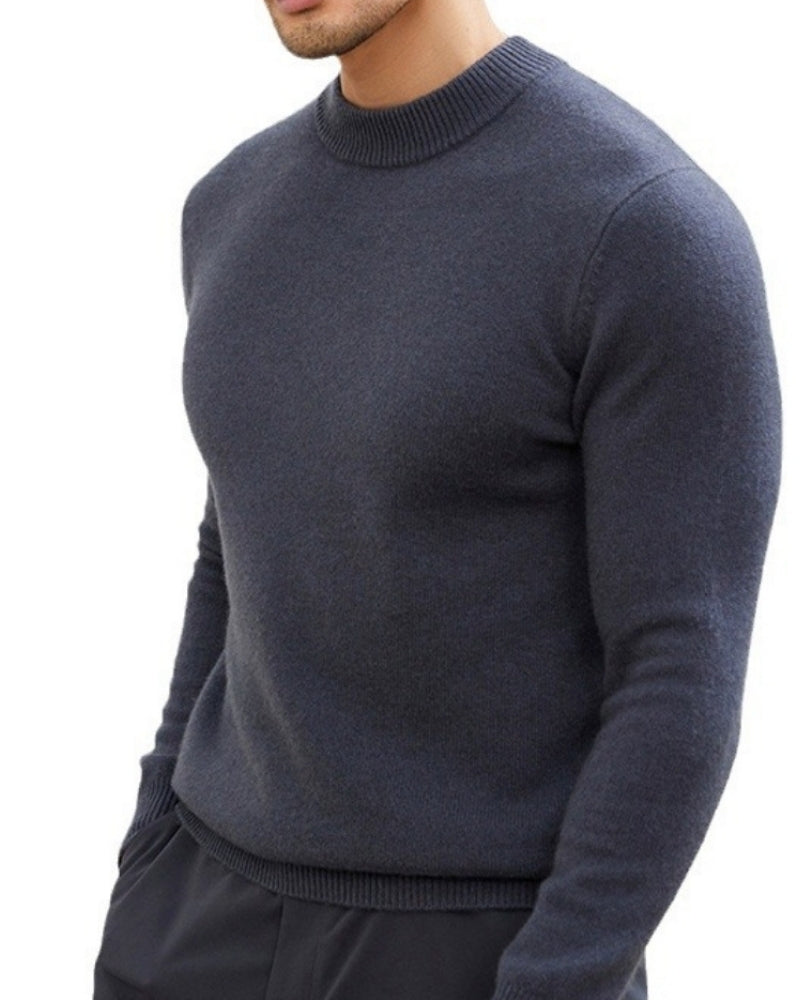 Old Money Suéter De Cuello Alto De Cashmere Y Lana Hombre