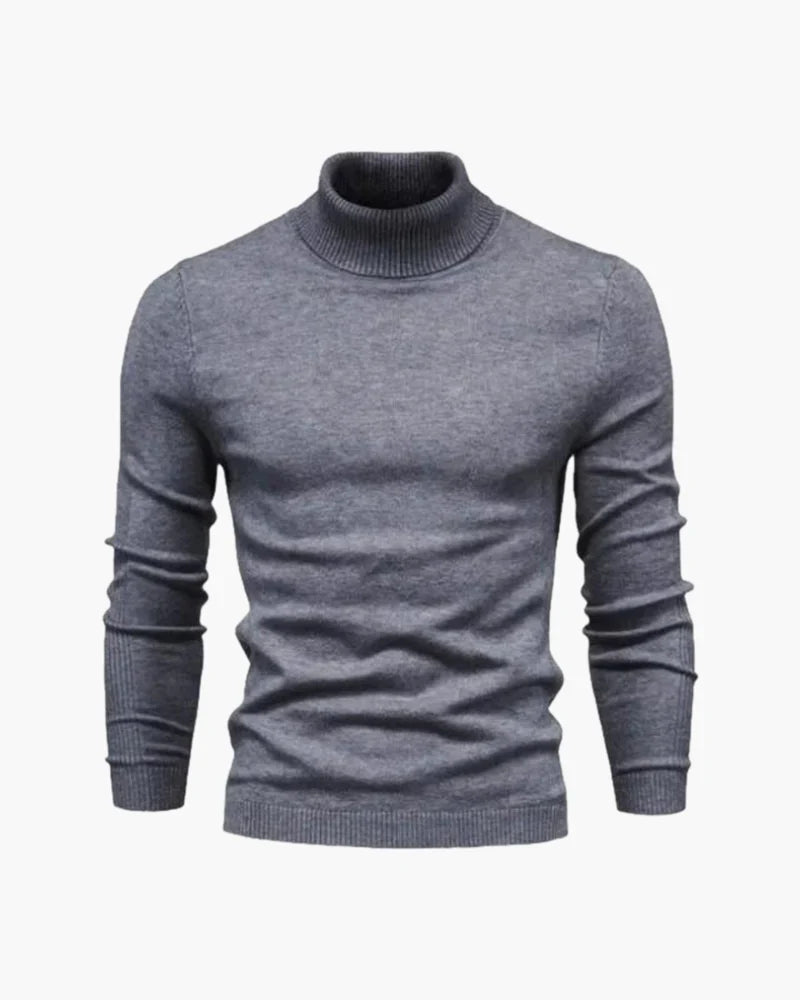 PARIJAN Suéter de Cuello Alto de Lana Merino
