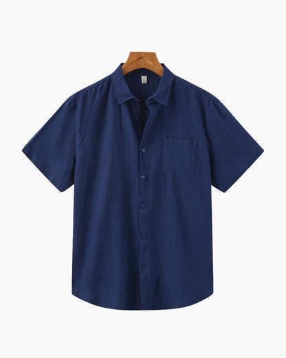 Old Money Cape Town Camisa de Lino Manga Corta Hombre