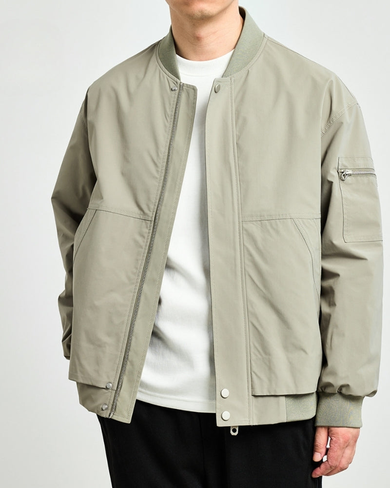 Old Money Chaqueta Bomber Minimalista Hombre