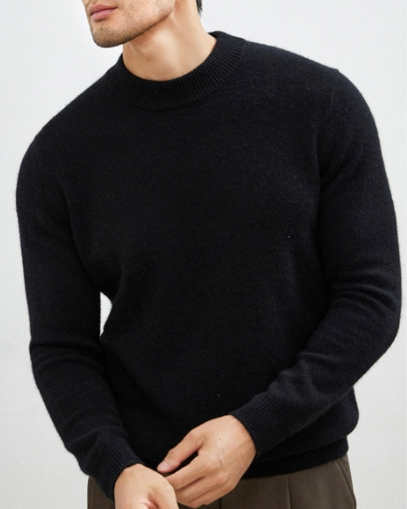Old Money Suéter De Cuello Alto De Cashmere Y Lana Hombre