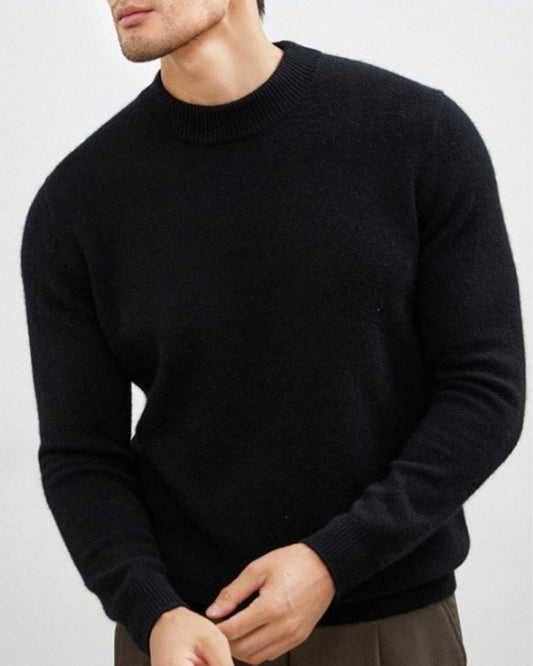 Old Money Suéter De Cuello Alto De Cashmere Y Lana Hombre