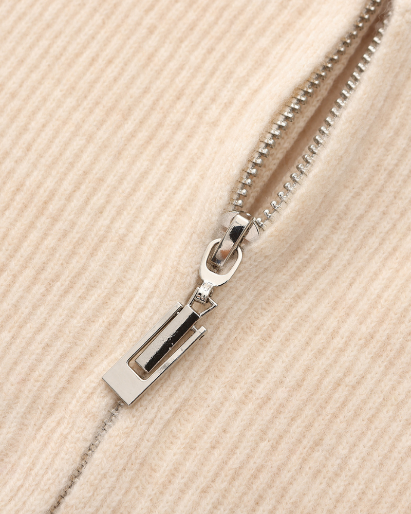 Old Money Chaleco De Punto Cremallera Hombre