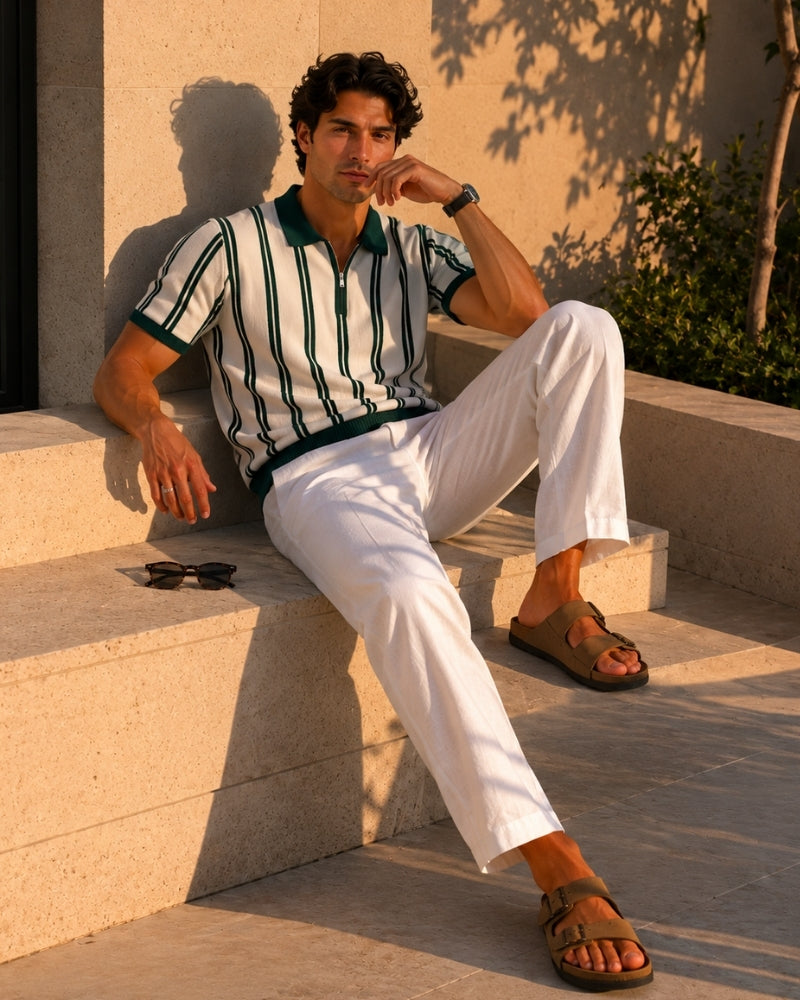 Old Money Modena Jersey De Punto Cremallera Media Hombre