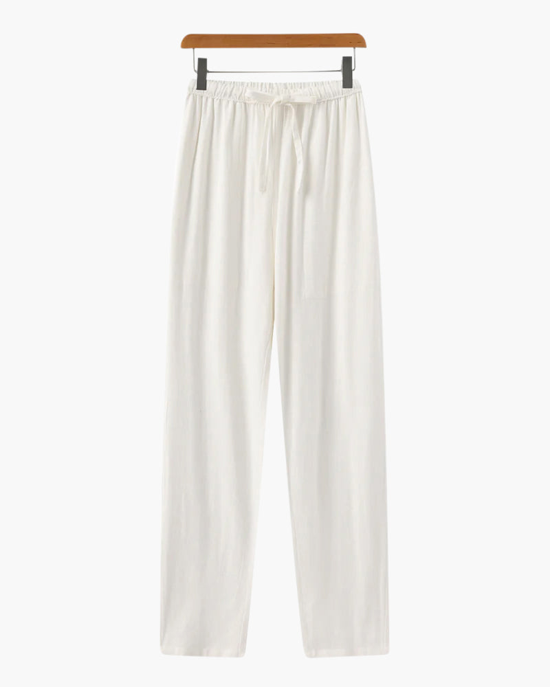 Old Money Pantalón De Lino Marrakech Slim Fit Hombre