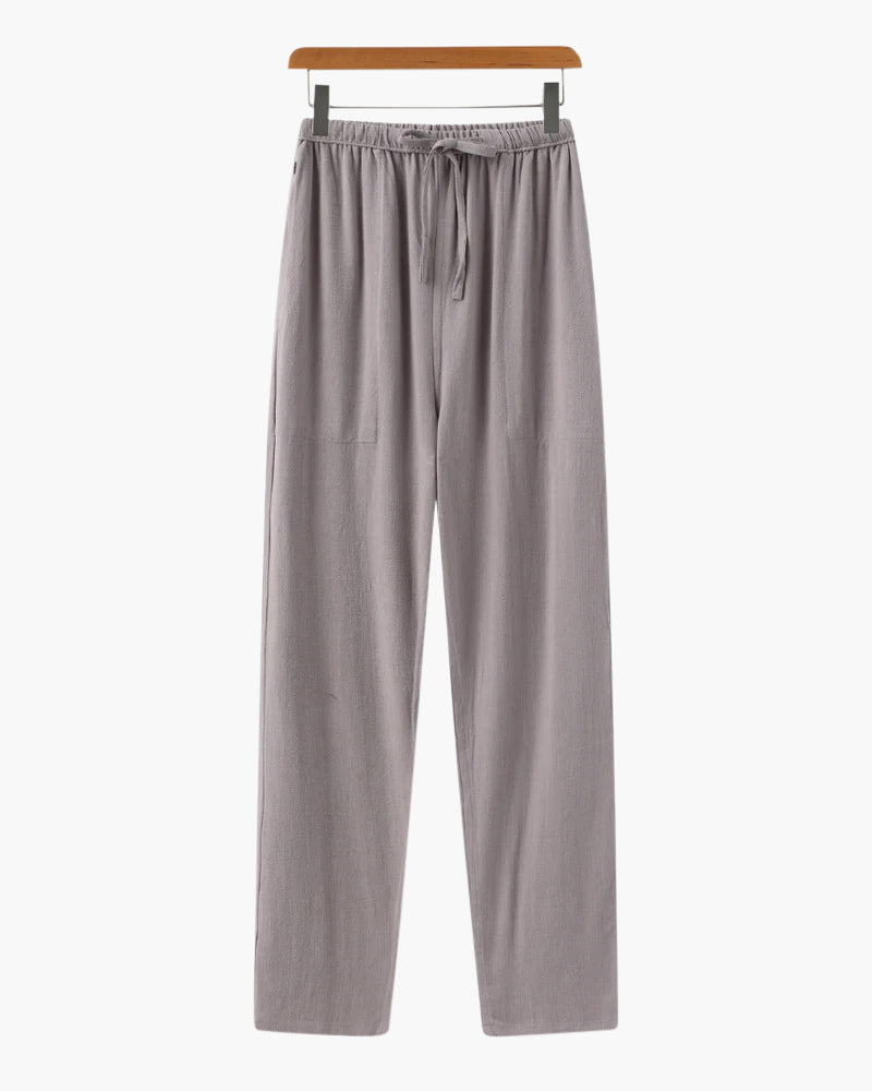 Old Money Pantalón De Lino Marrakech Slim Fit Hombre