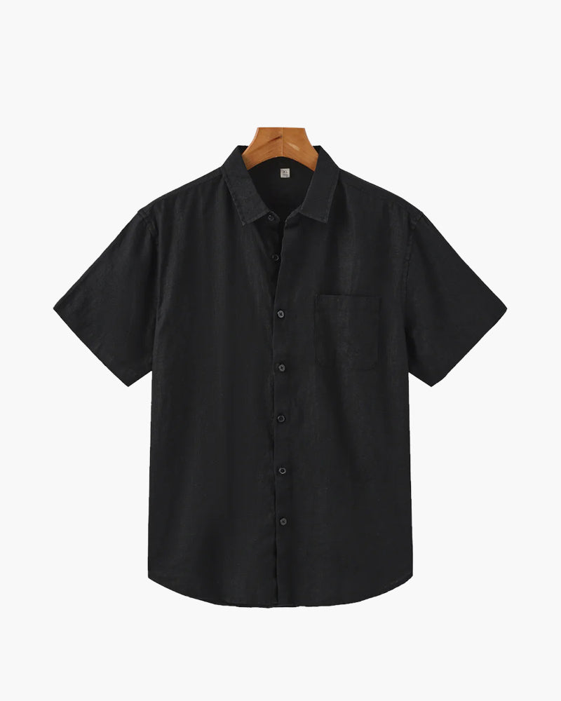 Old Money Cape Town Camisa de Lino Manga Corta Hombre