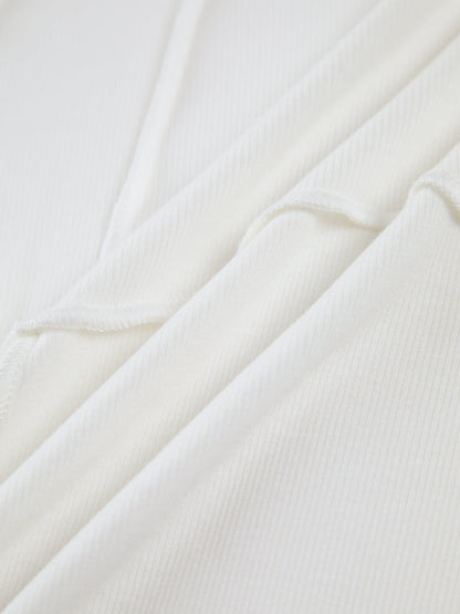 COMMENSE Blusa Básica de Manga Larga con Cuello Redondo