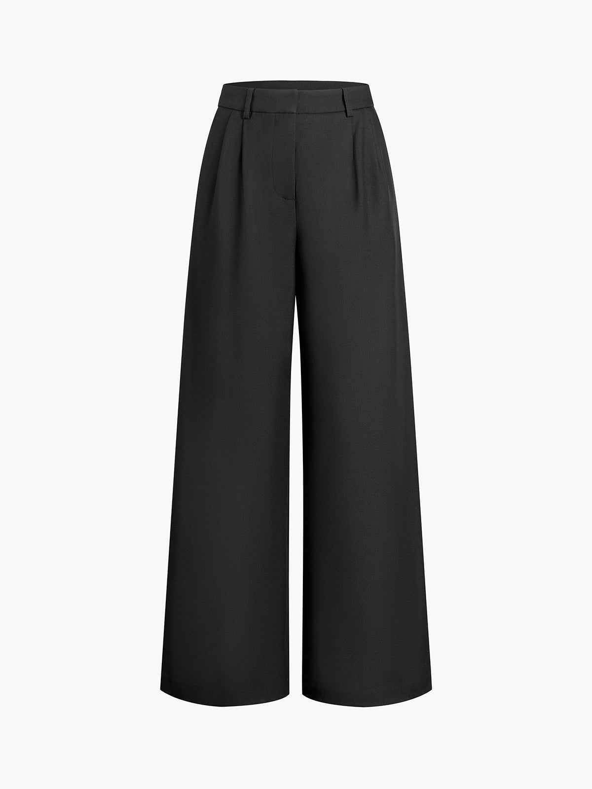 COMMENSE Pantalón Ancho de Tiro Regular Sin Cinturón