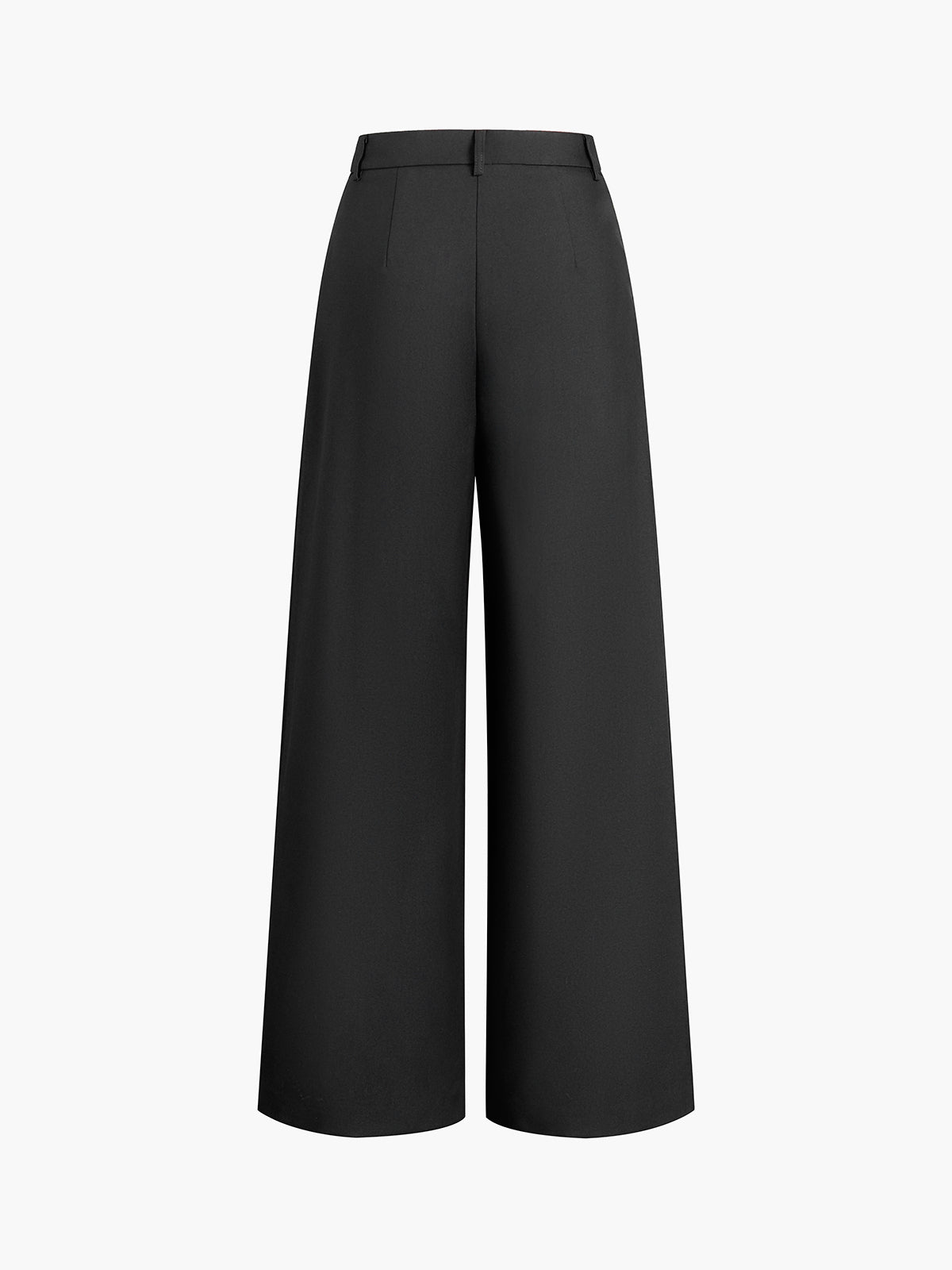 COMMENSE Pantalón Ancho de Tiro Regular Sin Cinturón