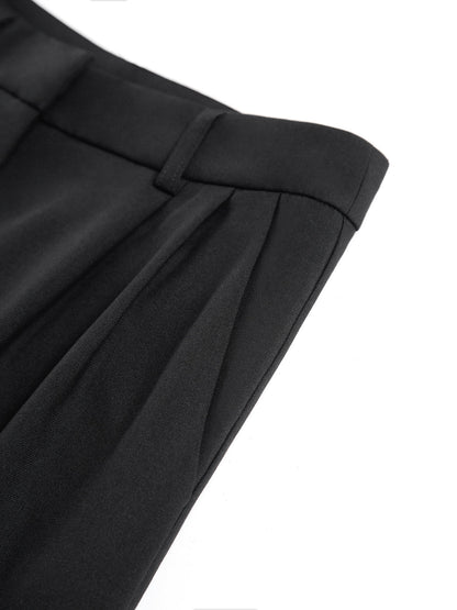 COMMENSE Pantalón Ancho de Tiro Regular Sin Cinturón