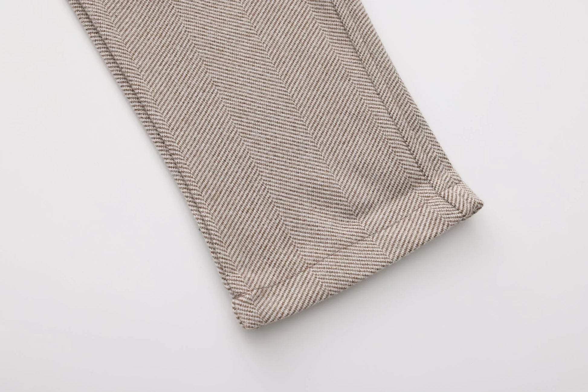 PARIJAN Pantalones Cortina de Espiga Cepillada