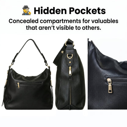 Libra Cases Bolso Hobo Lujo Cuero Antirrobo 2.0
