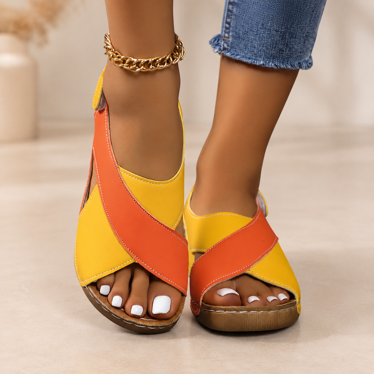 Delacroix Paris Sandalias Ortopédicas Confort Nadia