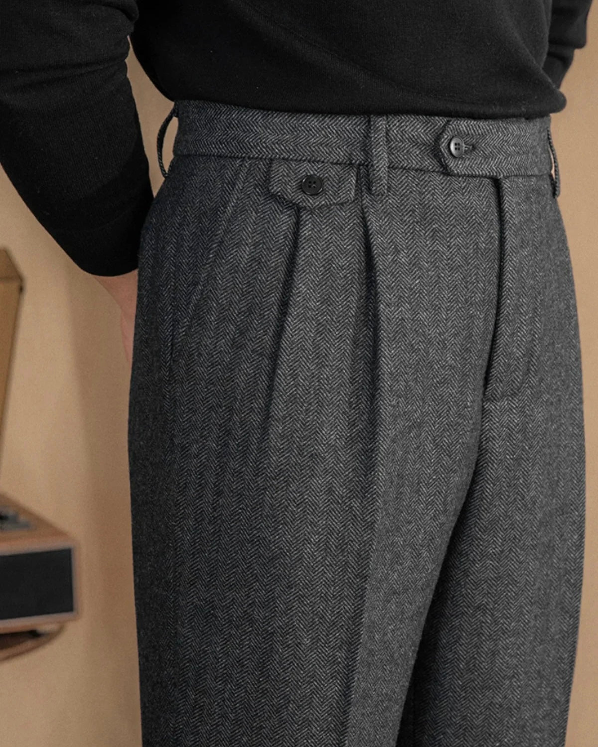 PARIJAN Pantalones Mayfair de Lana