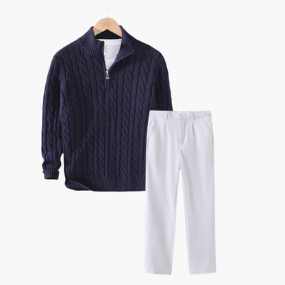 PARIJAN Conjunto de Suéter Cremallera y Pantalón