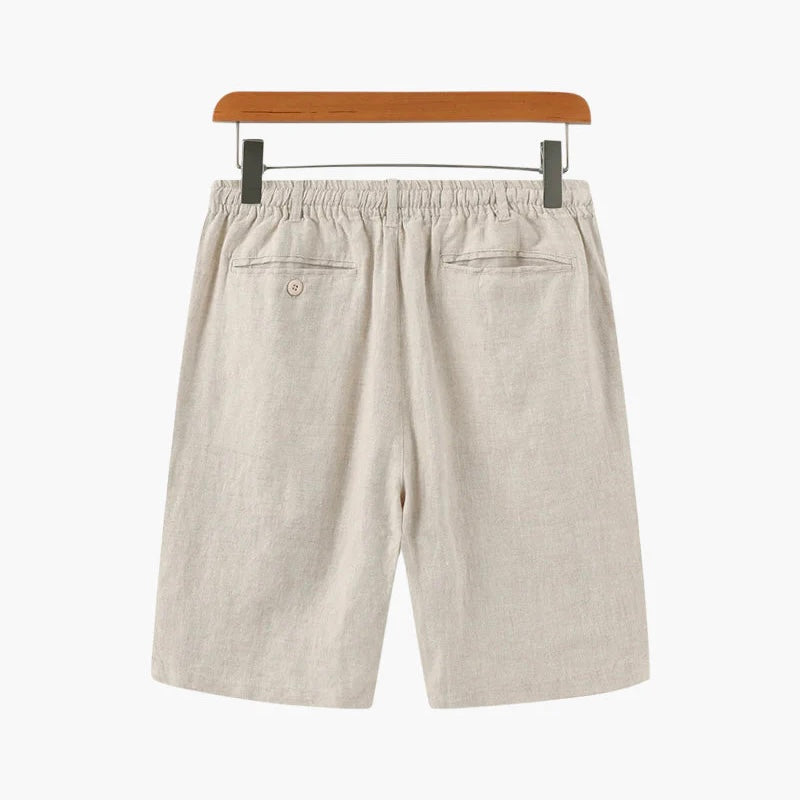 PARIJAN Pantalones Cortos de Lino Como